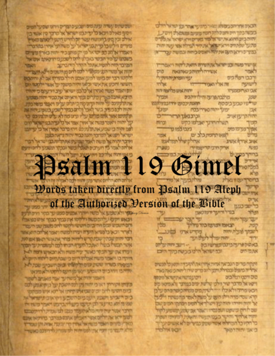 Psalm 119 Gimel 4-Part scores gallery preview page 1