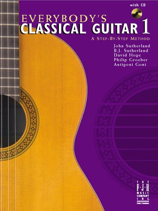 Book cover for Everybody's Classical Guitar 1 A Step By Step Method