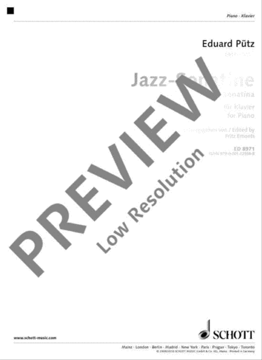 Jazz Sonatina Piano Solo scores gallery preview page 2