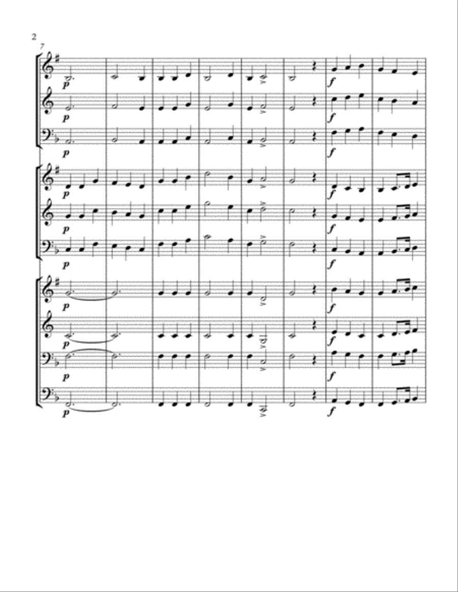Reicha 24 Trios Vol 2 (trios 7 - 12) Brass Ensemble scores gallery preview page 3