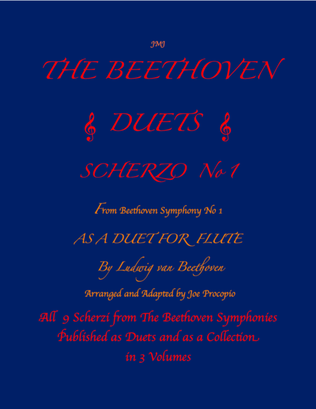 The Beethoven Duets For Flute Scherzo No. 1