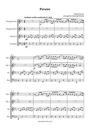 Pavane by Gabriel Faure - Brass quartet