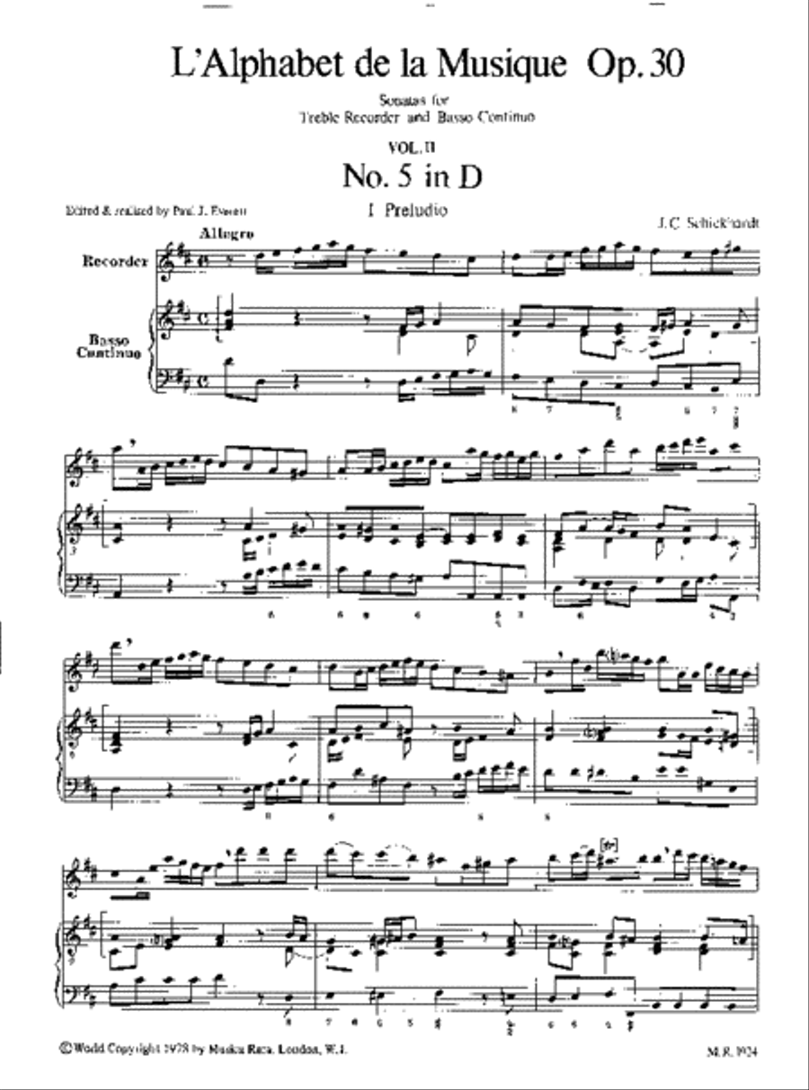 L'Alphabet de la Musique Op. 30 Recorder scores gallery preview page 2