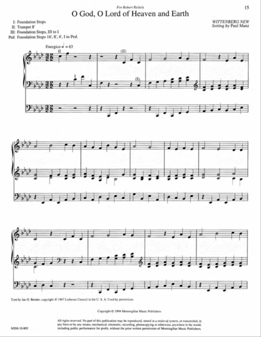 Improvisations on Reformation Hymns Organ scores gallery preview page 8