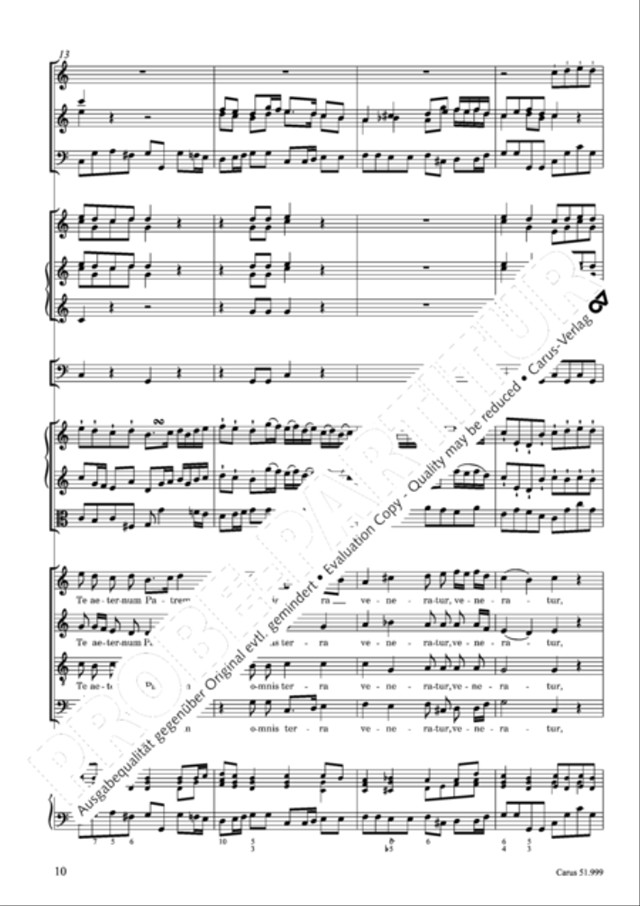 Te Deum Te Deum 4-Part scores gallery preview page 11