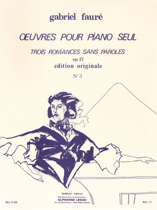 Book cover for 3 Romances Sans Paroles Op.17, No.3 In A Flat Major (piano Solo)