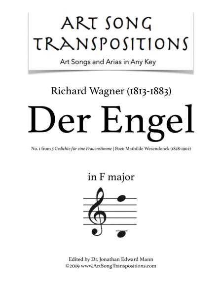 Der Engel (transposed to F major)
