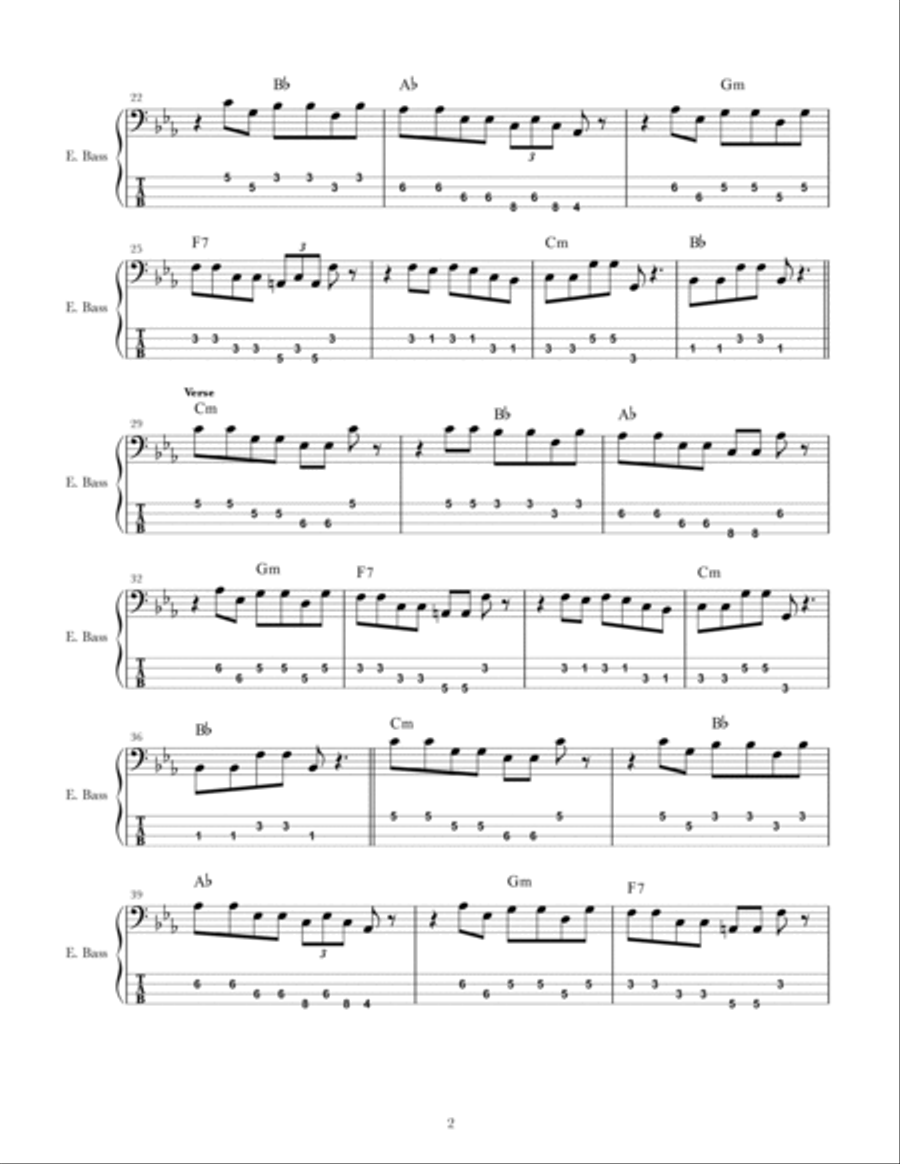 Master Blaster Bass Guitar scores gallery preview page 2