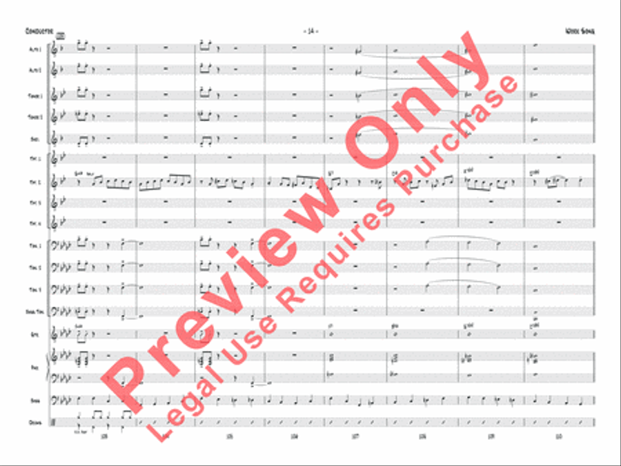 Work Song Jazz Ensemble scores gallery preview page 35