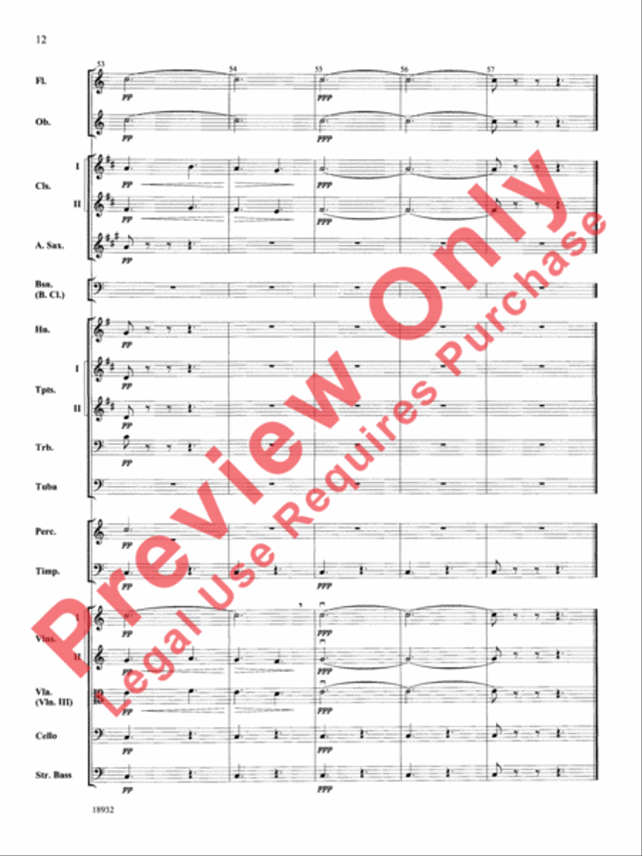 Barcarolle (from The Tales of Hoffman) Full Orchestra scores gallery preview page 13