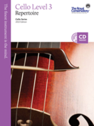 Book cover for Cello Repertoire Level 3