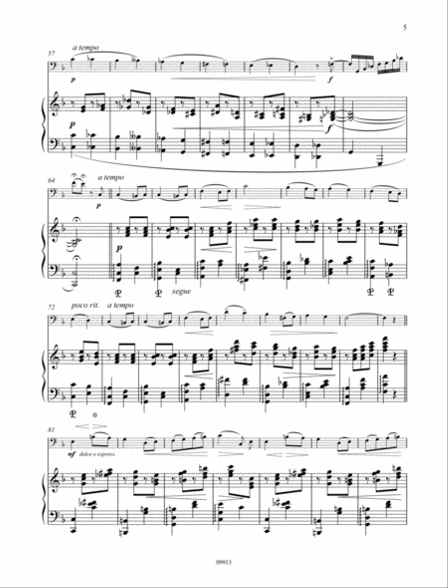 Melody, Op. 3/1 Bassoon scores gallery preview page 3