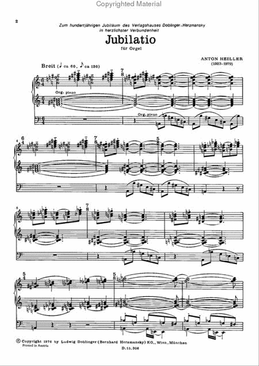 Jubilatio Organ scores gallery preview page 2