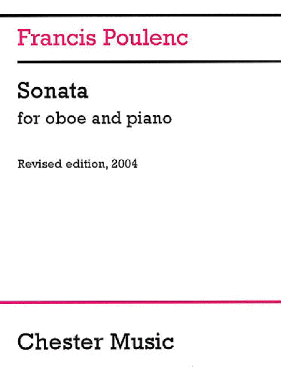 Book cover for Sonata for Oboe and Piano