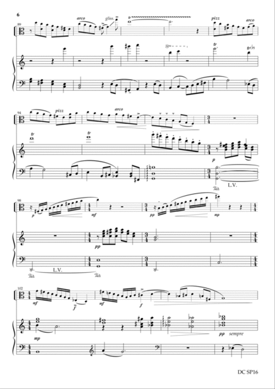 Sonatina for viola and piano Piano scores gallery preview page 6