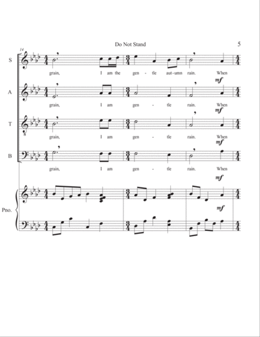 Do Not Stand 4-Part scores gallery preview page 5