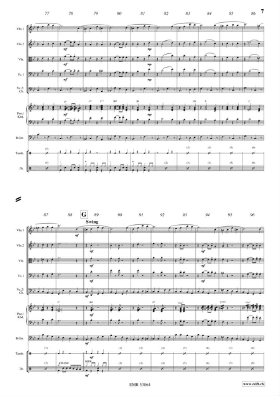 Schonfeld Marsch Bass Guitar scores gallery preview page 6