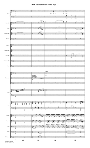 With All Your Heart - Orchestral Score and CD with Printable Parts