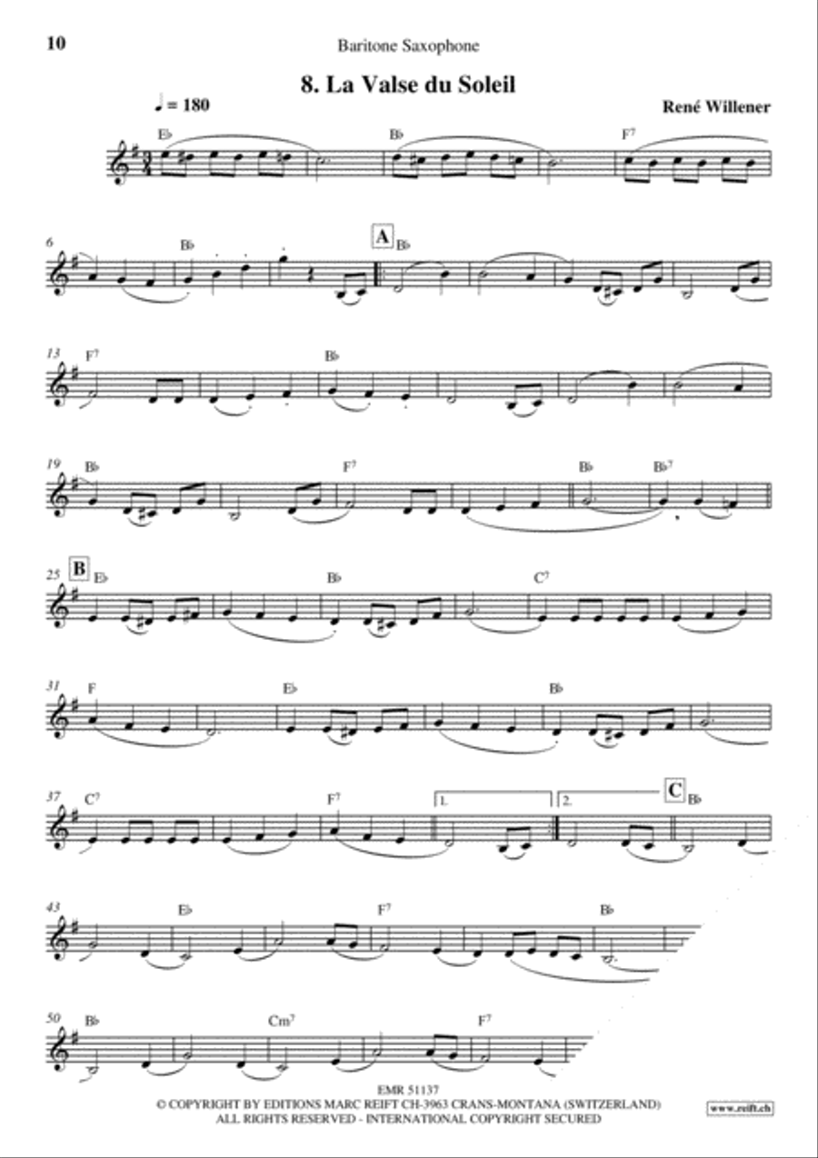 La Fete au Chalet Volume 3 Baritone Saxophone scores gallery preview page 10