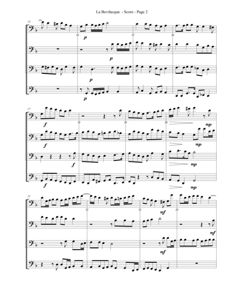 La Bevilacqua for Trombone or Low Brass Quartet image number null
