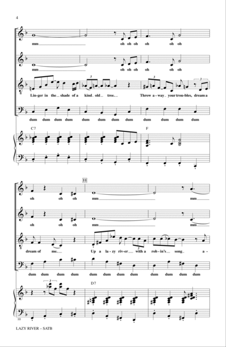 Lazy River 4-Part scores gallery preview page 2