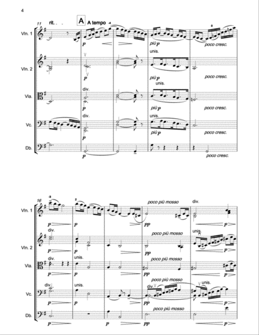 DEBUSSY La fille aux cheveux de lin for string orchestra String Orchestra scores gallery preview page 3