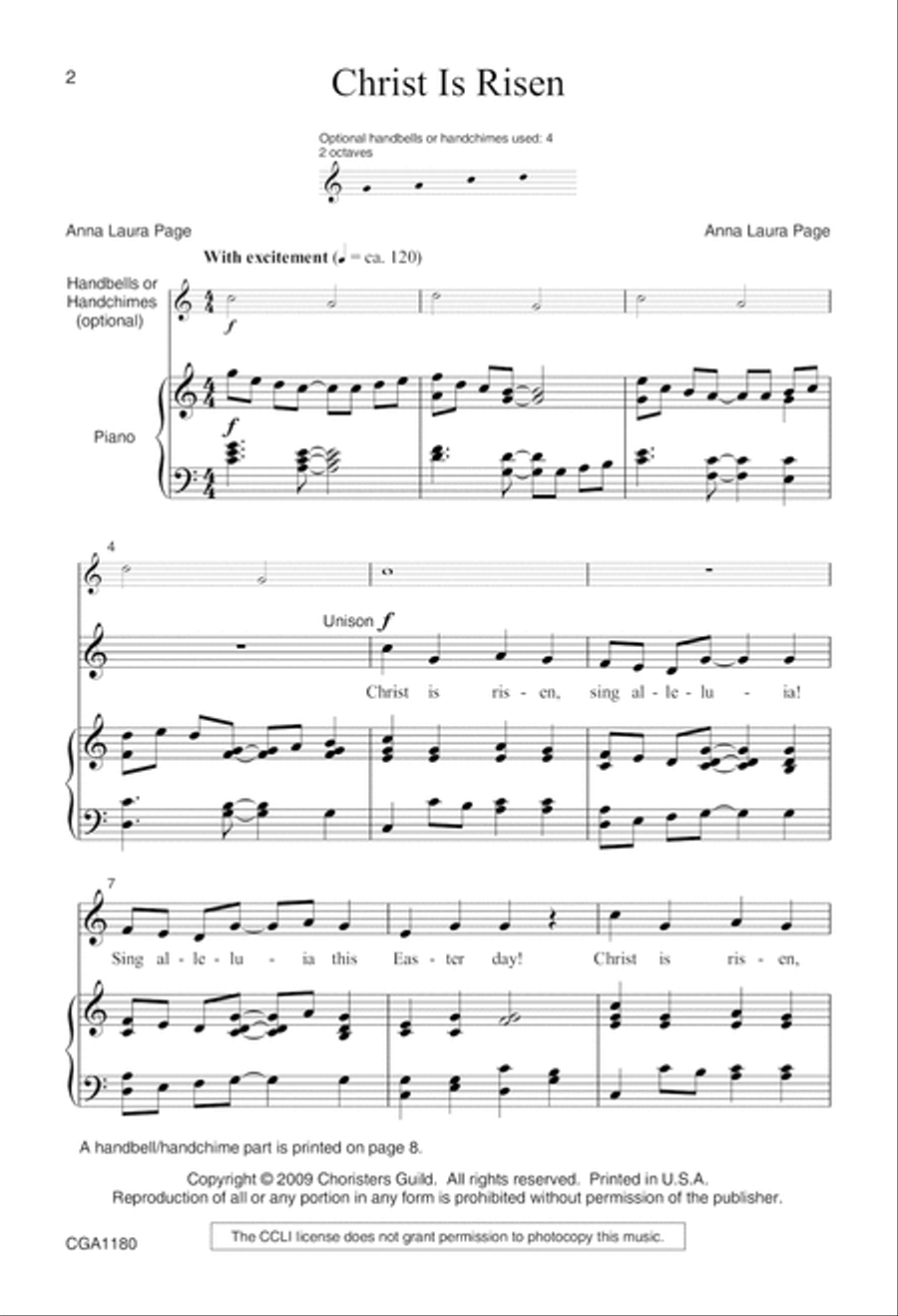 Christ is Risen Choir scores gallery preview page 2