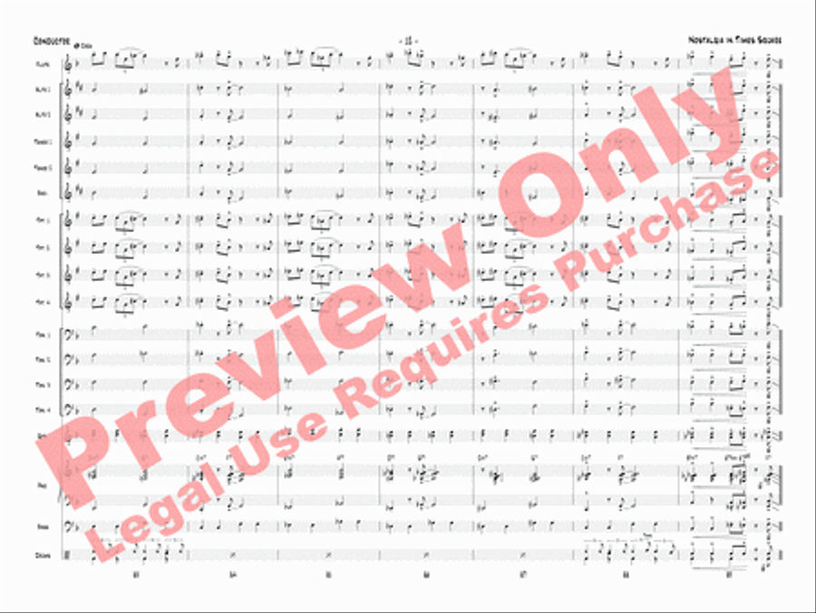 Nostalgia in Times Square Jazz Ensemble scores gallery preview page 15