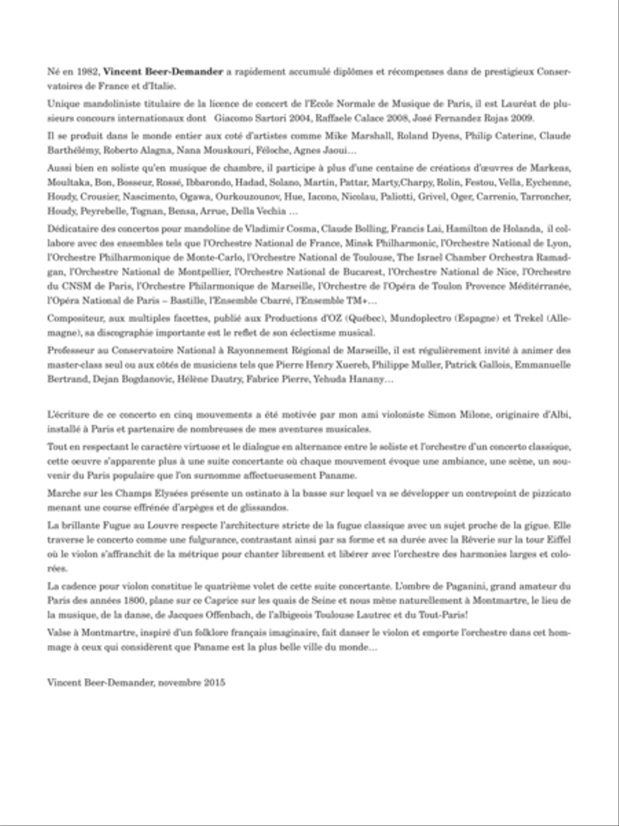 Paname Concerto Paname Concerto Orchestra scores gallery preview page 2