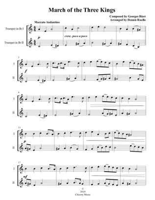 March of the Three Kings - Trumpet Duet - Intermediate