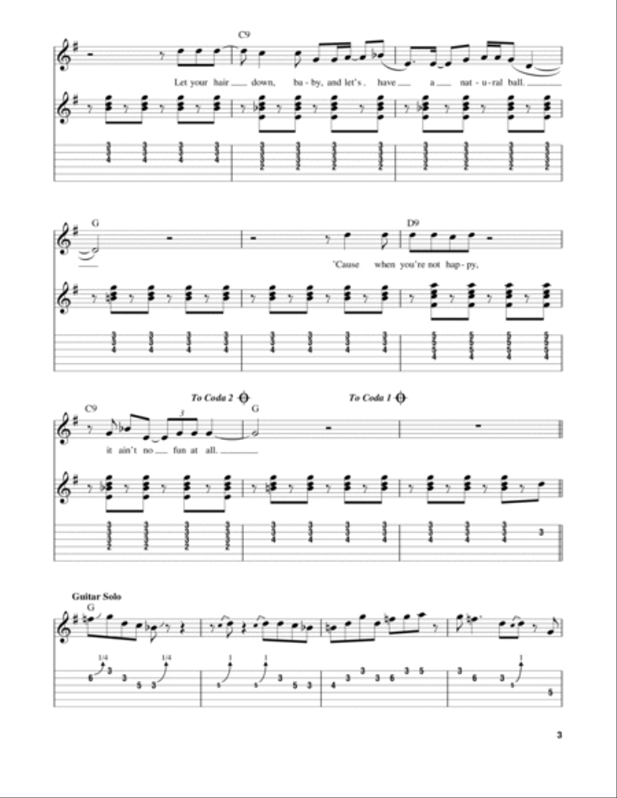 T-Bone Shuffle Acoustic Guitar scores gallery preview page 3