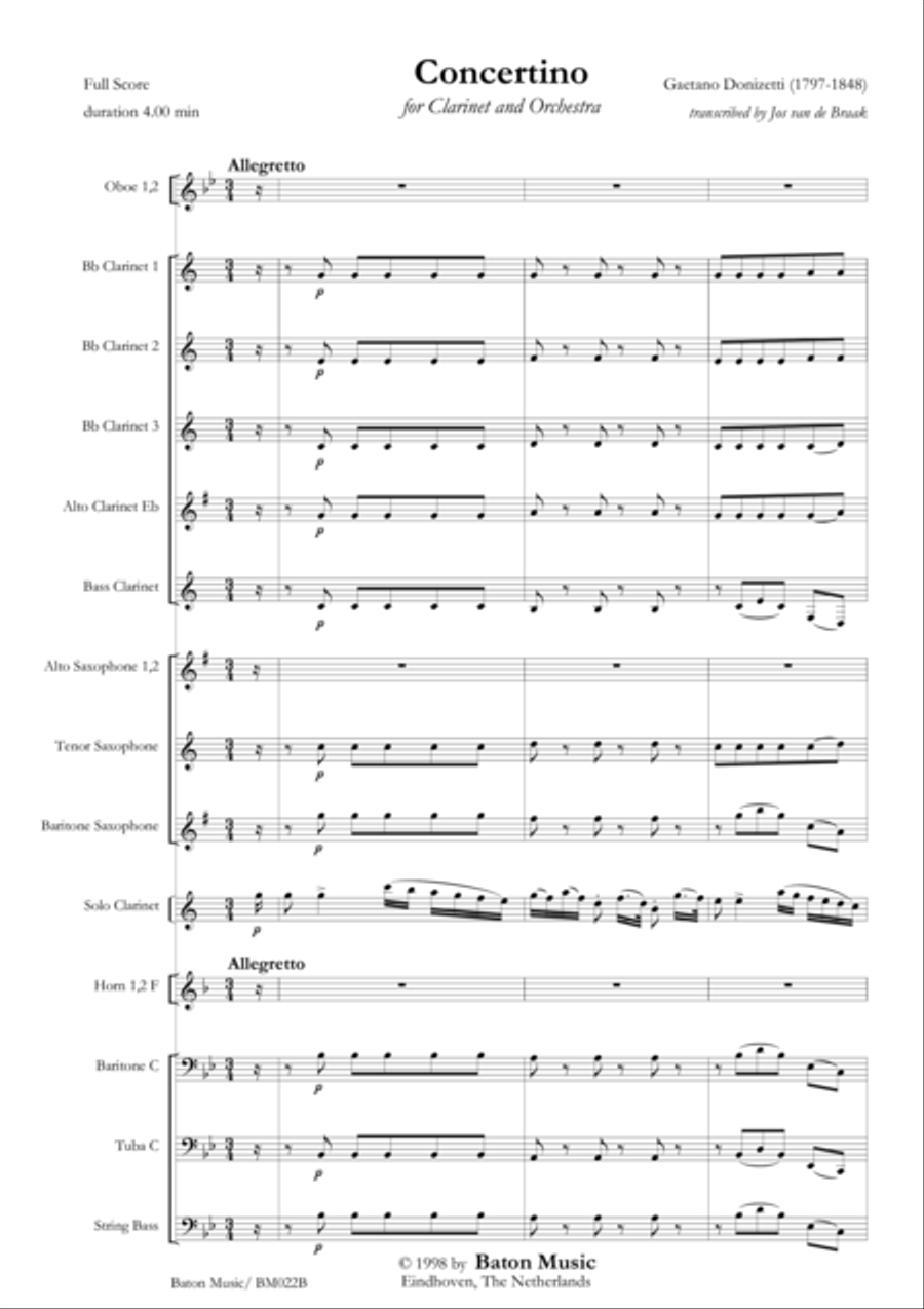 Concertino Concertino Concert Band scores gallery preview page 2