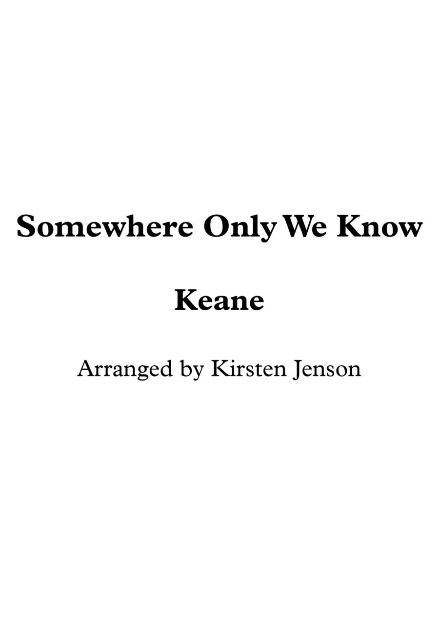 Somewhere Only We Know String Trio scores gallery preview page 1
