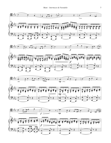 Intermezzo and Farandole for Trombone and Piano
