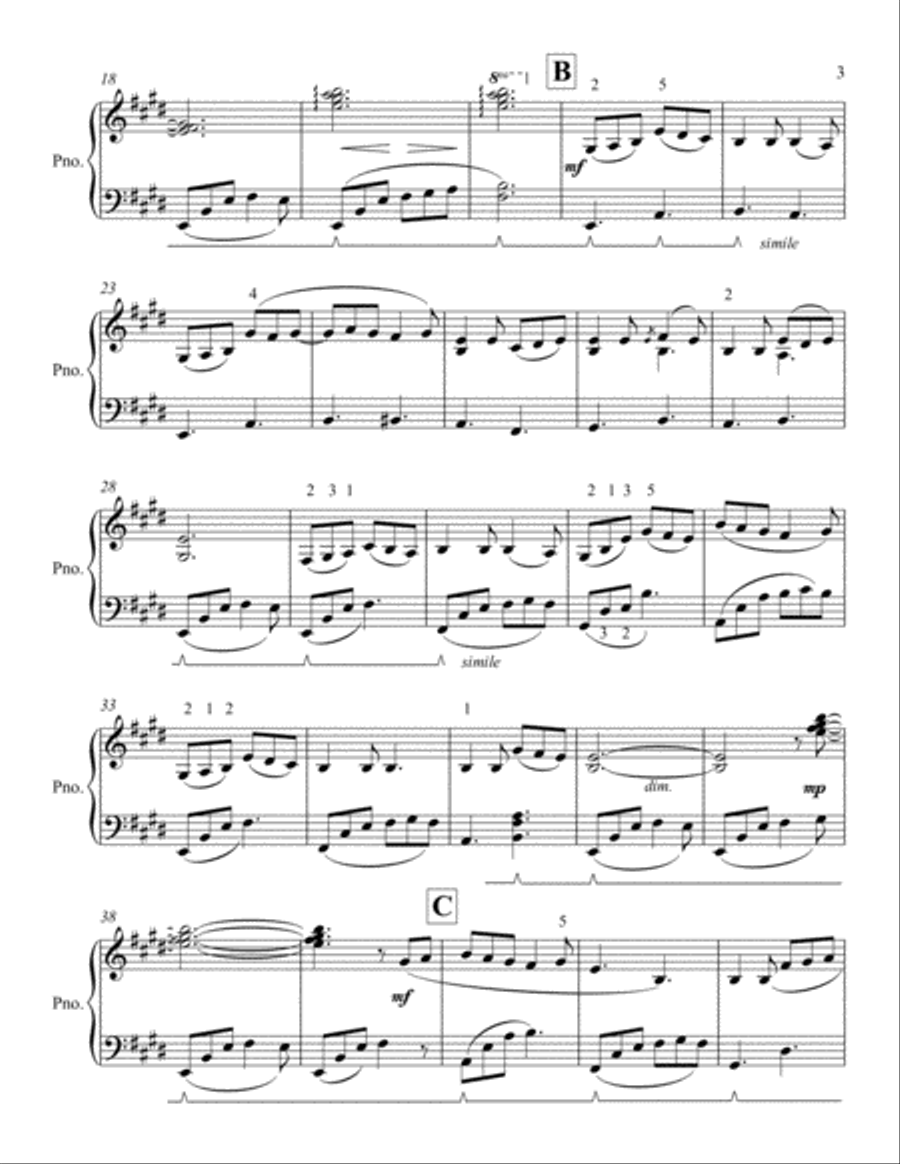 Dance of Joy Piano Solo scores gallery preview page 3