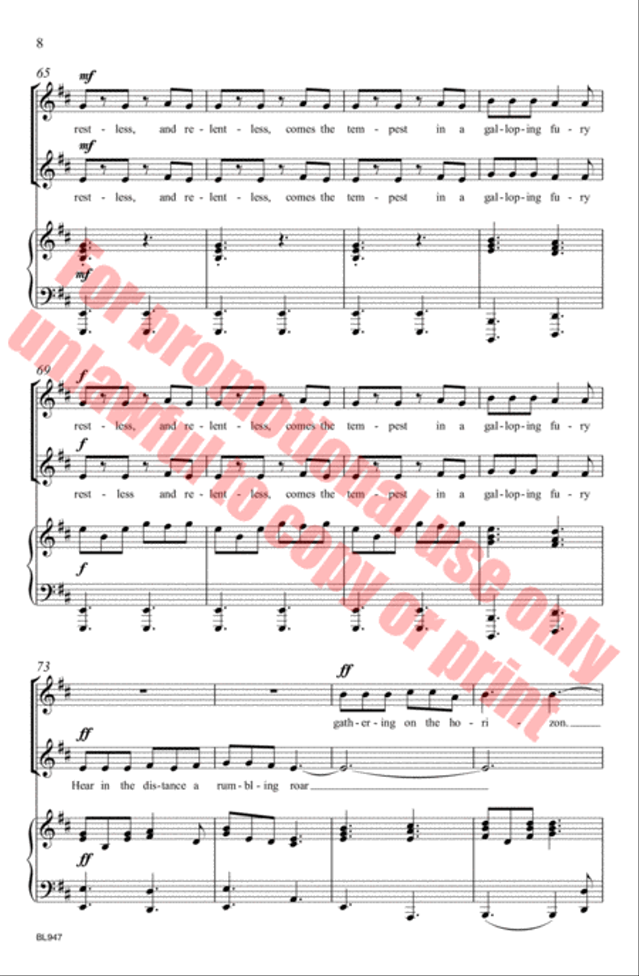 Storm Choir scores gallery preview page 9