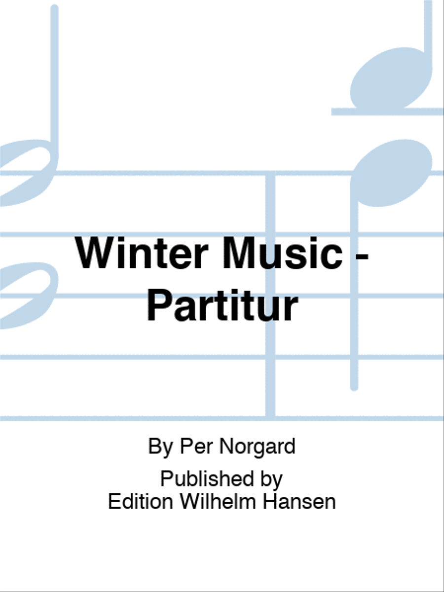 Winter Music - Partitur Winter Music - Partitur Score scores gallery preview page 1