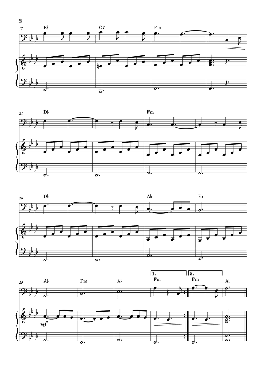 Hallelujah Bassoon scores gallery preview page 2