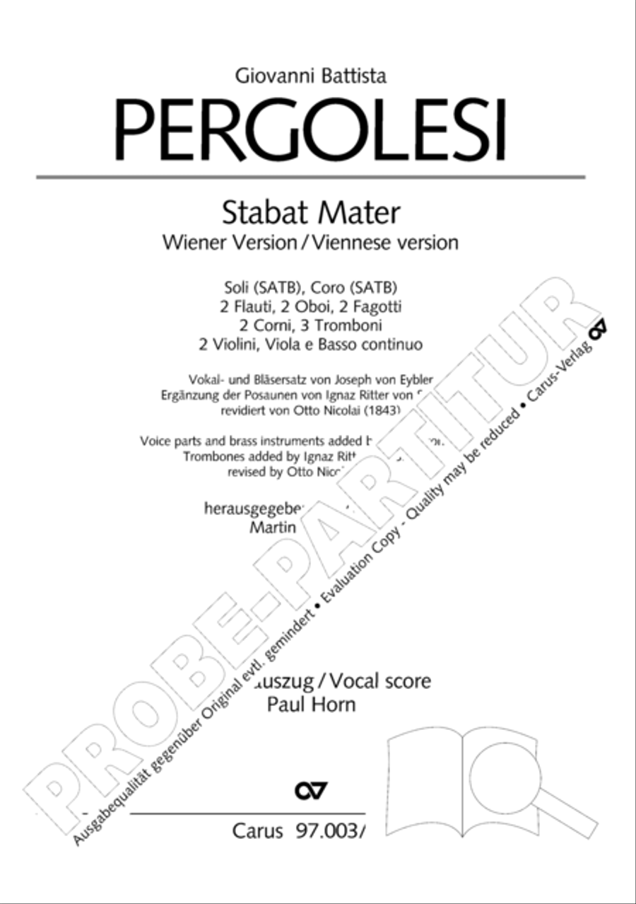 Stabat mater Stabat mater 4-Part scores gallery preview page 2