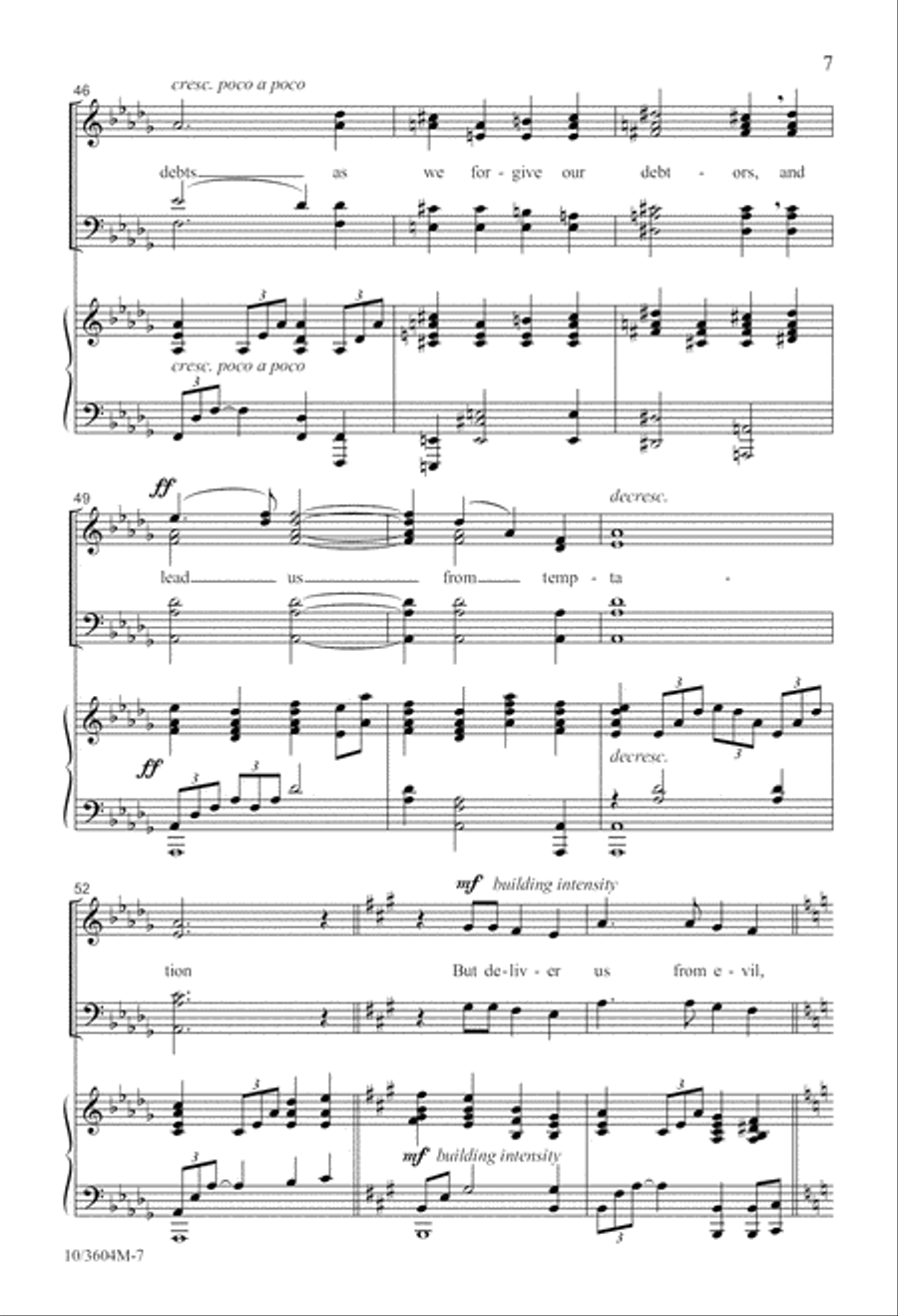 A Prayer of Grateful Praise 4-Part scores gallery preview page 7