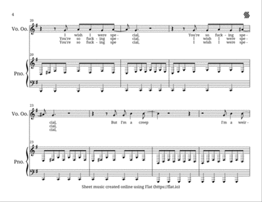 Creep Voice scores gallery preview page 4