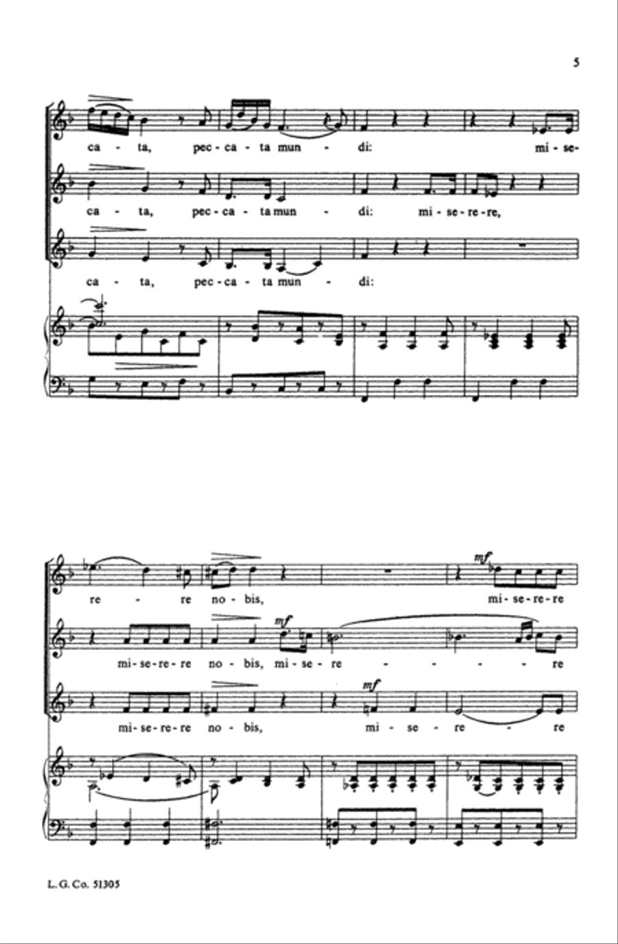 Agnus Dei (from Coronation Mass) Choir scores gallery preview page 4