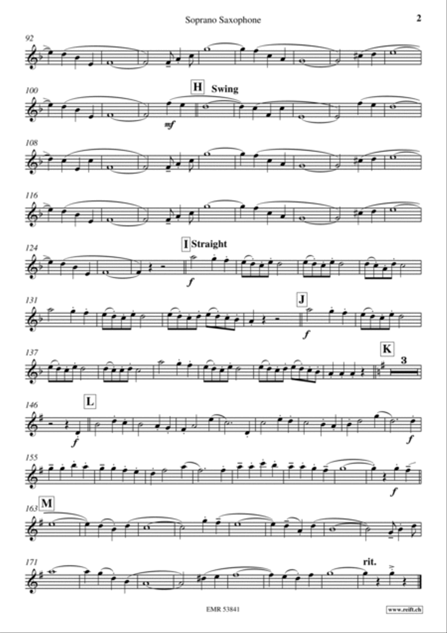 Kartner Liedermarsch Soprano Saxophone scores gallery preview page 3