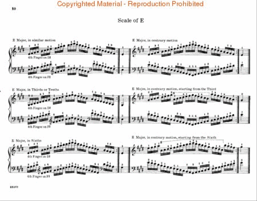Scale and Arpeggio Manual Piano Method scores gallery preview page 2