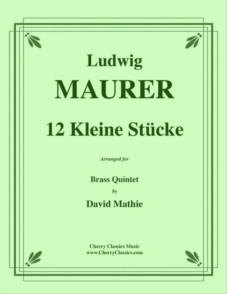 12 Kleine Stücke for Brass Quintet Brass Quintet scores gallery preview page 1