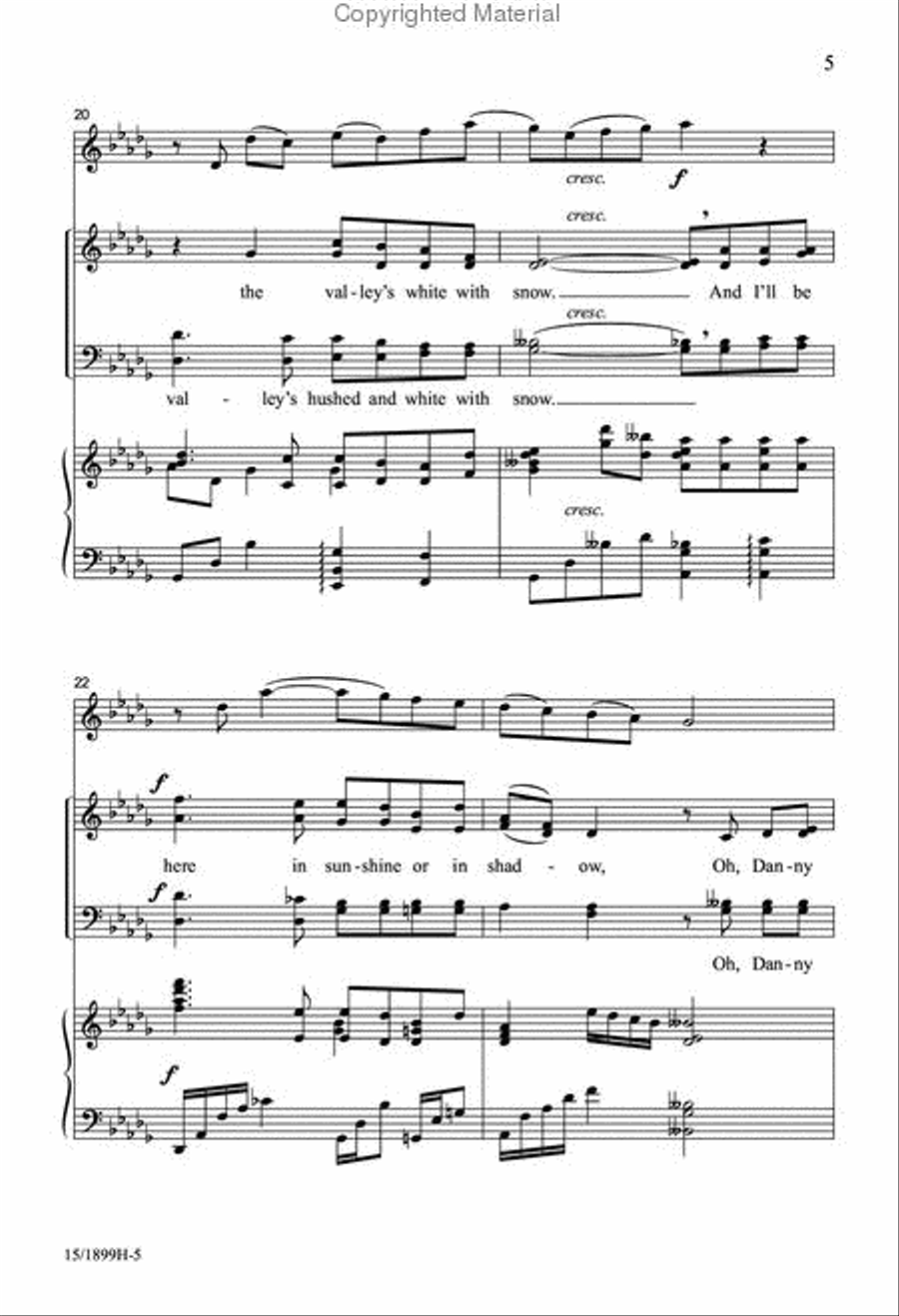 Danny Boy Danny Boy 4-Part scores gallery preview page 5
