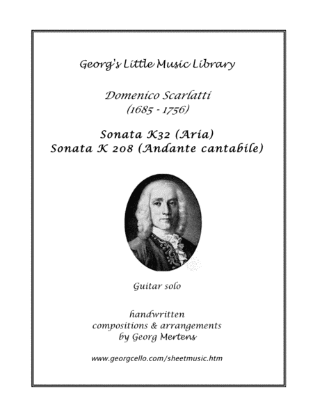 Scarlatti - 2 Andante Sonatas for guitar K32 / K 208