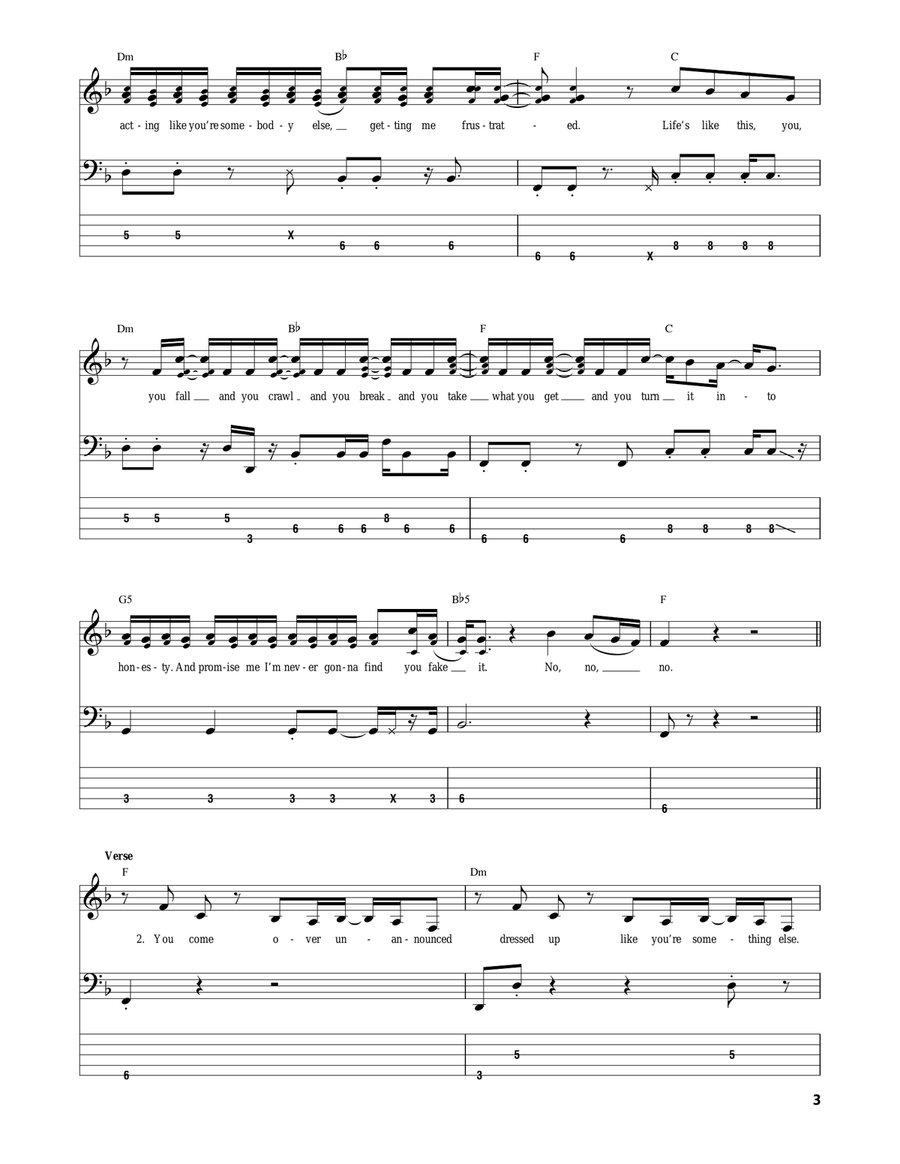 Complicated Acoustic Guitar scores gallery preview page 3