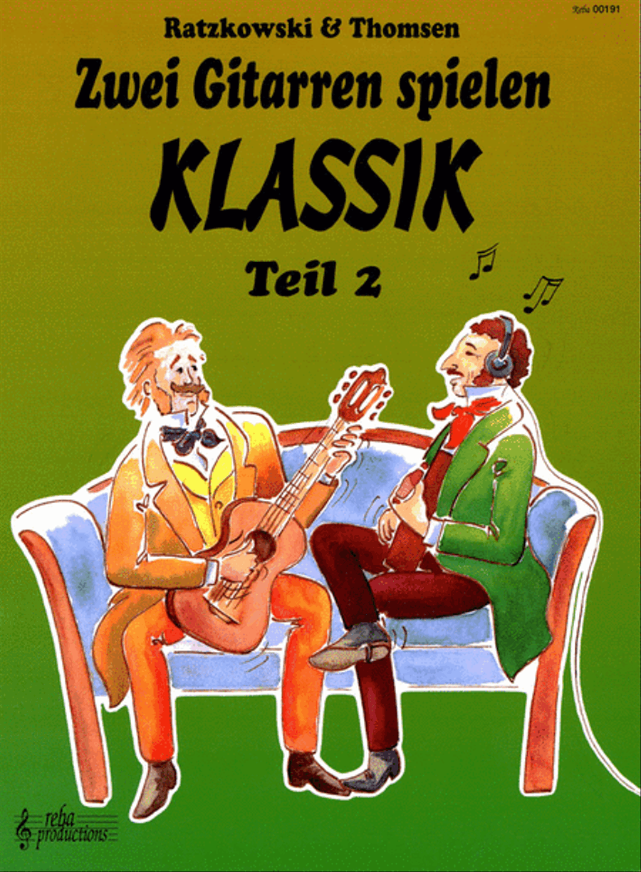 Zwei Gitarren spielen Klassik 2 Guitar scores gallery preview page 1