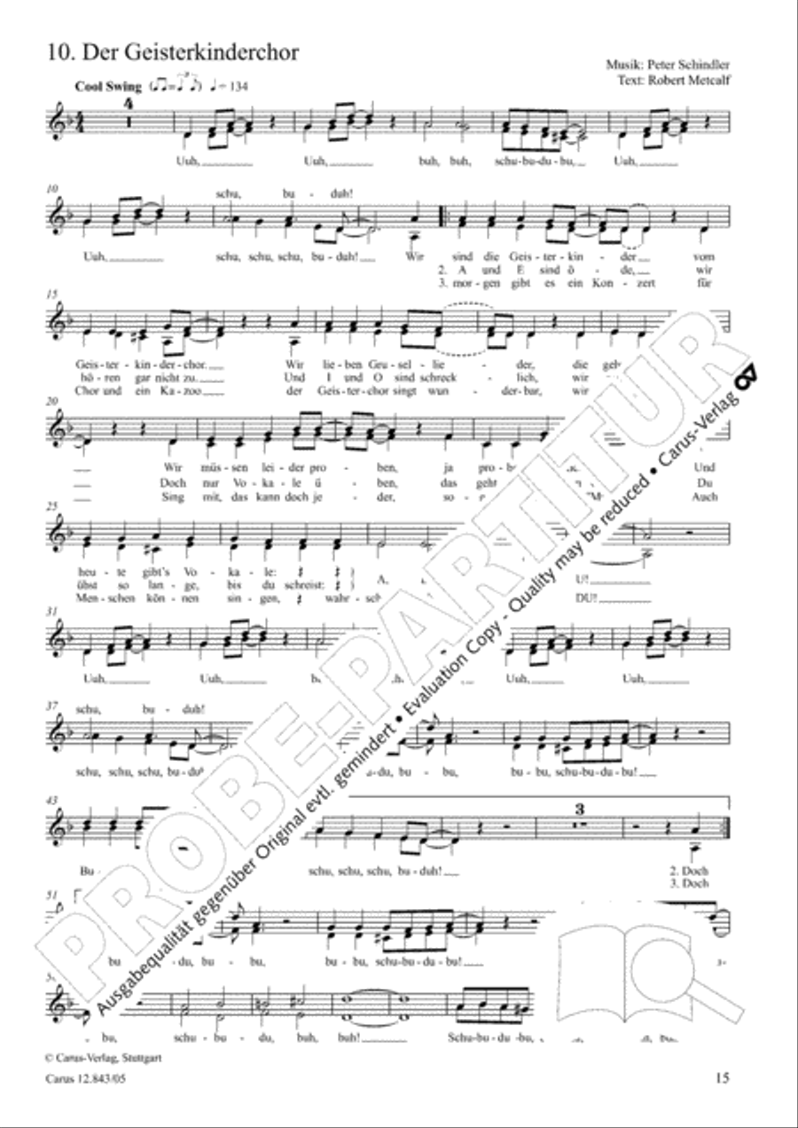 Gruselsongs, Band 1 Gruselsongs, Band 1 Choir scores gallery preview page 16